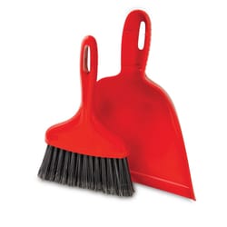 Libman 10 in. W Fine Recycled PET Broom with Dustpan