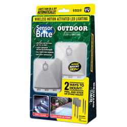 Sensor Brite Outdoor Wireless Motion Activated LED Light ABS Plastic 2 pk