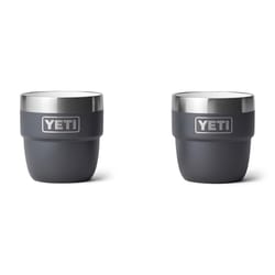 YETI Rambler 4 oz Charcoal BPA Free Insulated Tumbler