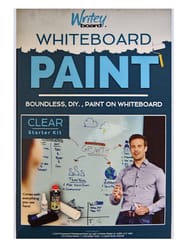 Writey Board  Hi-Gloss  Clear  Whiteboard Paint  17 oz. 