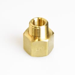 ATC 1/2 in. FPT X 3/8 in. D MPT Brass Reducing Coupling