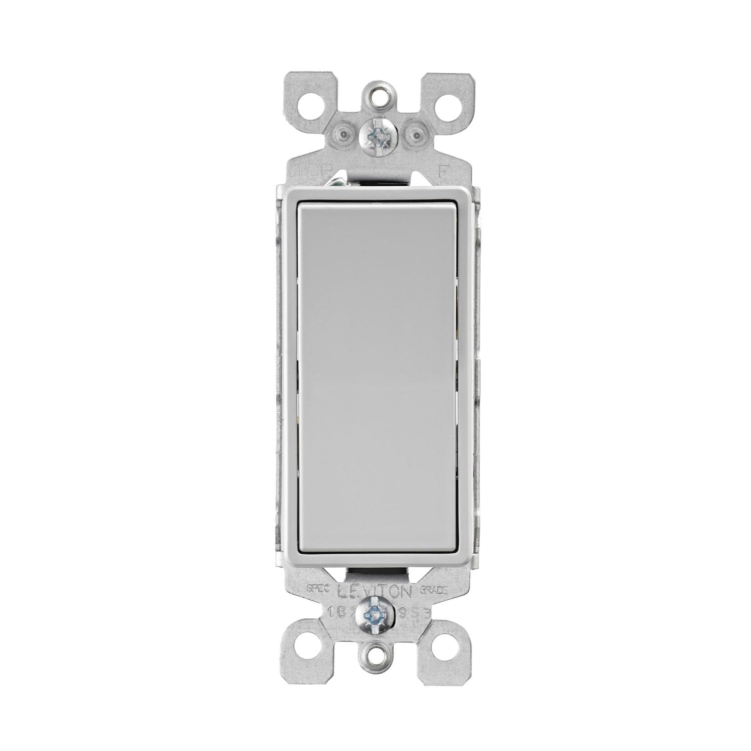 05601-2GS Leviton Decora 15 amps Single Pole Rocker Switch L sku 05601-2GS