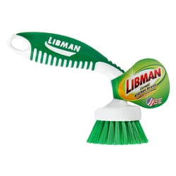 3 Libman 1.75 in. W Hard Bristle 4.5 in. Plastic/Rubber Handle Small Scrub  Brush