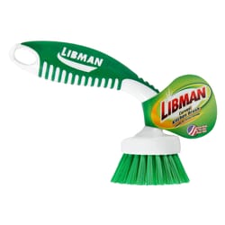 Libman 2 in. W Hard Bristle 4 in. Plastic/Rubber Handle Kitchen Brush