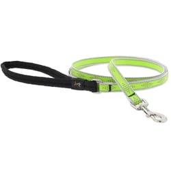 LupinePet Reflective Green Diamond Nylon Dog Leash