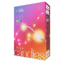 Twinkly Candies Stars LED RGB 100 ct String Light String 9.8 ft.