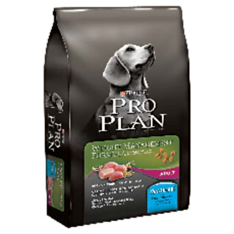 Pro plan dog food weight outlet management