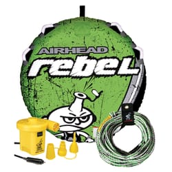 Airhead REBEL PVC Inflatable Green Towable Tube 54 in. W