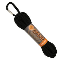 UST Brands 30 ft. L Black Braided Nylon Paracord