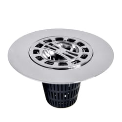 Danco 4-1/4 in. Chrome Round Drain Grate and Cover