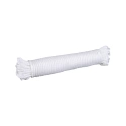 Wellington 7/32 in. D X 50 ft. L White Solid Braided Nylon Pulley Rope
