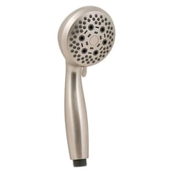 PlumbCraft Brushed Nickel 6 settings Handheld Showerhead 2 gpm