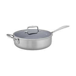 Zwilling J.A Henckels Clad CFX Ceramic/Stainless Steel Saute Pan 11.02 in. 5 qt Silver