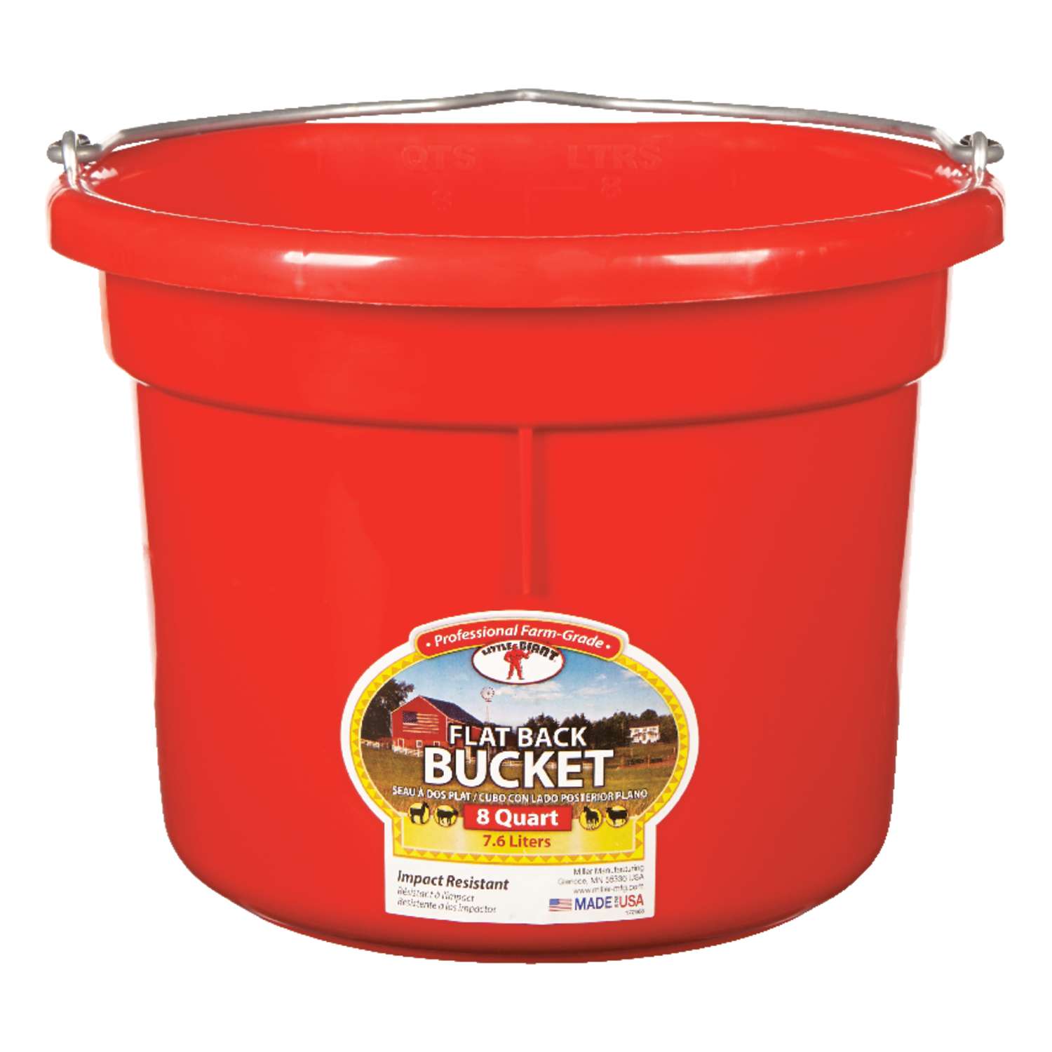 Little Giant 8 quart (US) Bucket Red Ace Hardware