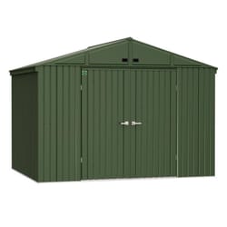 Scotts 10 ft. x 8 ft. Metal Vertical Peak Storage Shed without Floor Kit