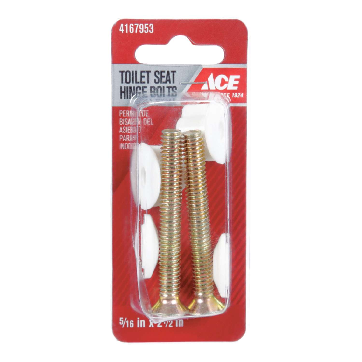 Ace Toilet Seat Hinge Bolts Plated Brass Ace Hardware