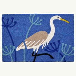 Jellybean 20 in. W X 30 in. L Multi-color Whooping Crane Polyester Accent Rug