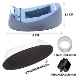 Bazic Products 3/4 in. W X 7.5 in. L Heavy Duty Desktop Tape Dispenser