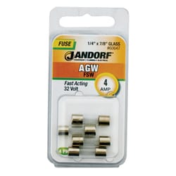 Jandorf AGW 4 amps Fast Acting Fuse 4 pk