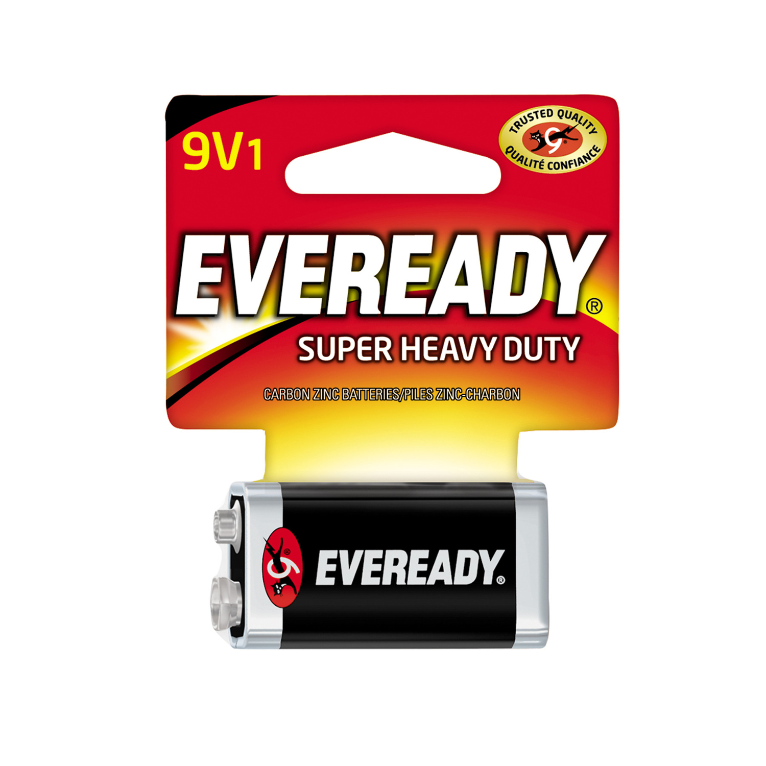 UPC 039800059390 product image for Eveready Super Heavy Duty 9-Volt Zinc Carbon Batteries 9 volt Carded 1 pk | upcitemdb.com