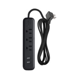 Globe Electric Designer 16/2 SPT-2 120 V 6 ft. L Power Strip