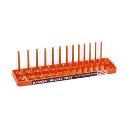 Hansen Global 9.12 in. L X 1-4 in. drive Metric Socket Tray 1 pc