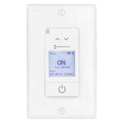 Intermatic Ascend Indoor Heavy Duty 7 Day Programmable Wi-Fi Timer 120 V White