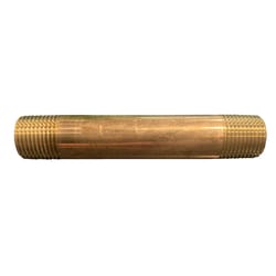 JMF Company 1/4 in. MPT X 1/4 in. D MPT Brass Nipple 5 in. L