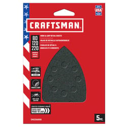 Craftsman 6 in. L X 4 in. W Assorted Grit Ceramic Mouse Sandpaper 5 pk