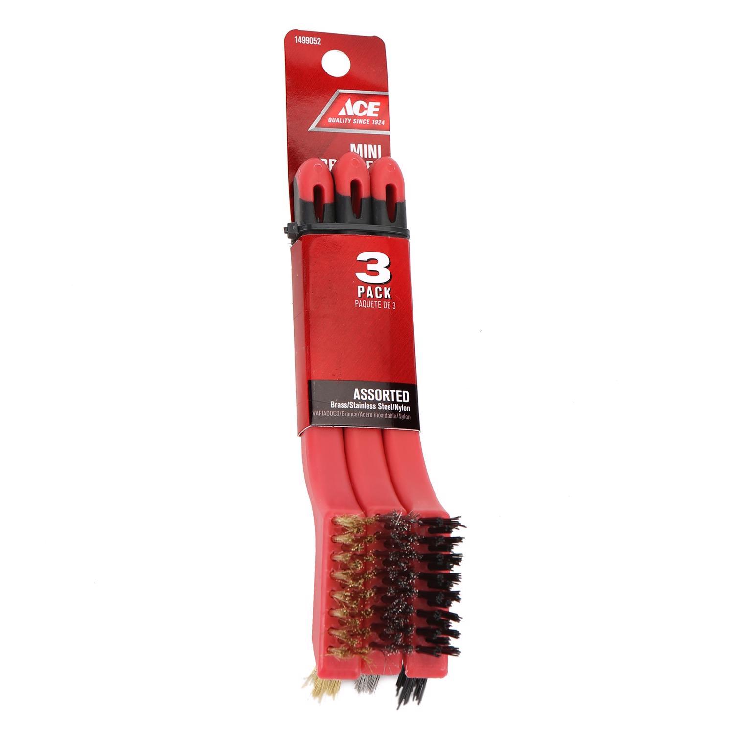 Allway Tools Soft Grip Wide Handle Brass Wire Stripper Brush