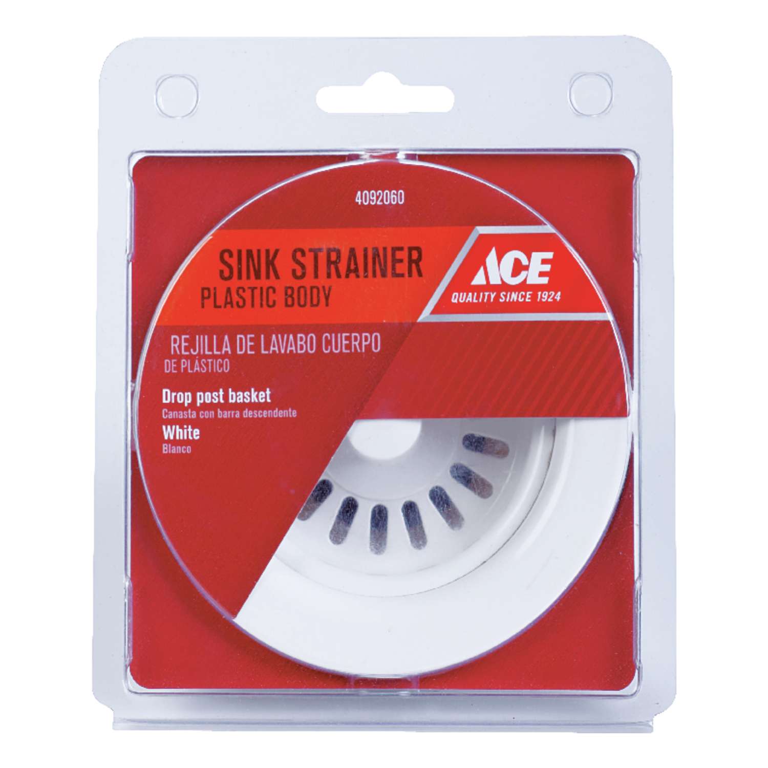Ace 31/2 in. Dia. Plastic Sink Strainer Ace Hardware