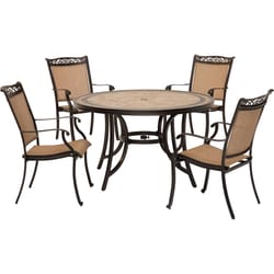 Hanover Fontana 5 pc Bronze Aluminum Dining Set