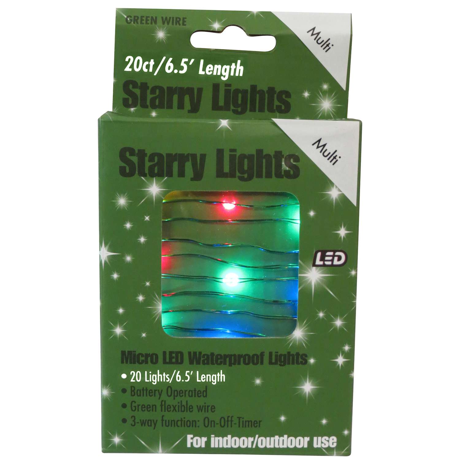 Holiday Bright Lights LED Micro Dot/Fairy Multicolored 20 ct Christmas