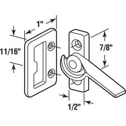 Prime-Line Zinc-Plated Aluminum Window Latch 1 pk