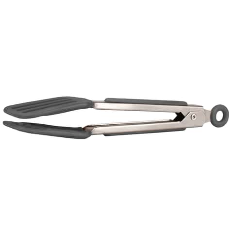 Tovolo 13-inch Tip Top Tongs, Black