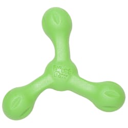 West Paw Zogoflex Echo Green Plastic Skamp Tri-Handle Dog Toy Large 1 pk