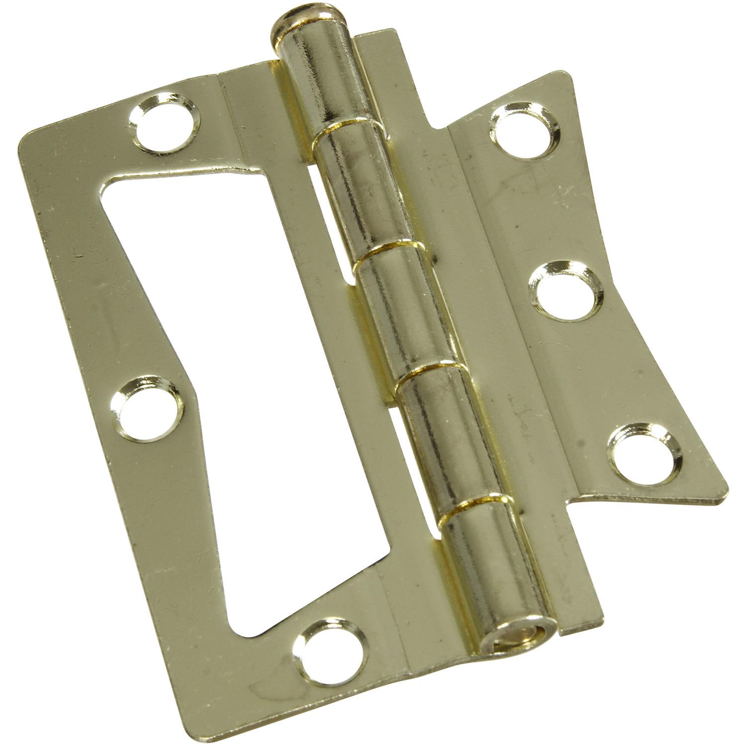 Photos - Other for Repair National Hardware 3 in. L Brass Surface-Mounted Hinge 2 pk N244-780 