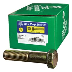 HILLMAN 7/8-9 in. D X 4 in. L Heat Treated Steel Hex Head Cap Screw 10 pk