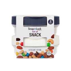 Progressive SnapLock 0.75 cups Clear Snack Container 2 pk