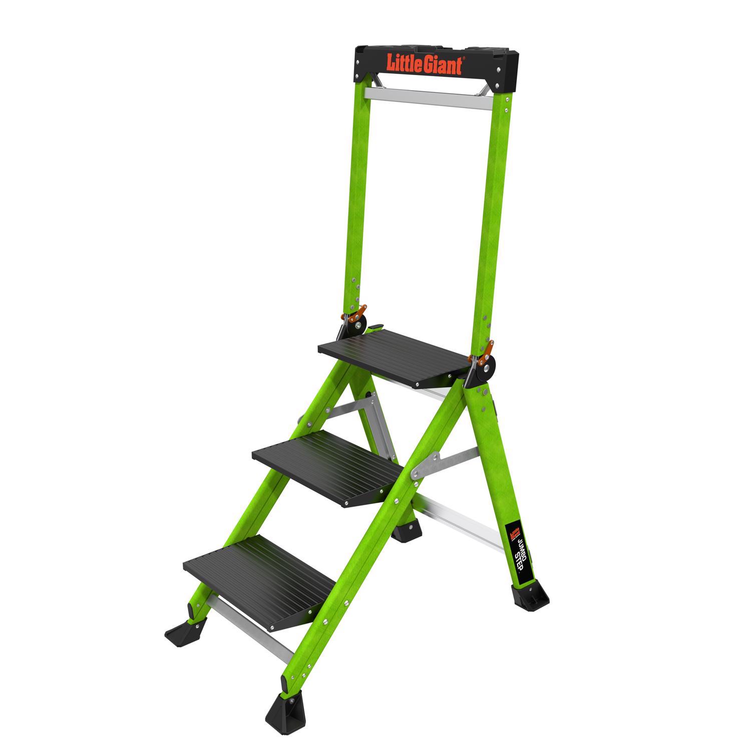Little Giant Jumbo Step 26 in. H X 21.5 in. W X 4.5 in. D 375 lb. capacity 3 step Resin Folding Step Sansujyuku sansujyuku.com
