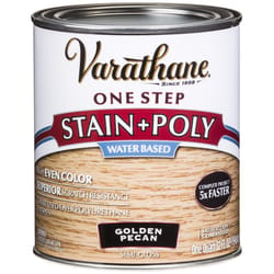 Varathane Semi-Gloss Golden Pecan Water-Based Acrylic Modified Urethane One-Step Stain/Poly 1 qt