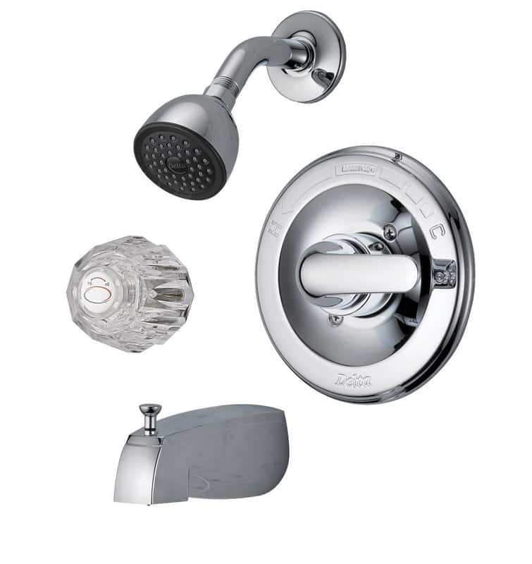 Delta Monitor Classic 1Handle Chrome Tub and Shower Faucet Ace Hardware