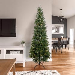 Holiday Bright Lights 1-2 Tree 7 ft. Full LED 450 ct Lakeland Pine Color Changing Christmas Tree