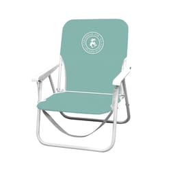 Caribbean Joe White Steel Frame Foldable Lounge Chair