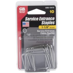 Gardner Bender 1-1/8 in. W Steel Service Entrance Staple 10 pk