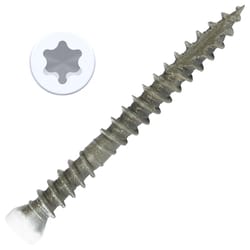 Screw Products PICO No. 8 X 1-5/8 in. L Star White Reverse Wood Screws 206 pk