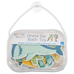 Stephen Joseph Shark/Dino Dress Up Bath Toy Multicolored 35 pc