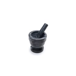 Fox Run Black Marble Mortar and Pestle