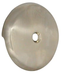 Danco Brushed Nickel Gray Round Plastic Overflow Plate