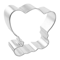 R&M International Corp Elephant Baby 3 in. W X 3 in. L Cookie Cutter Silver 1 pc